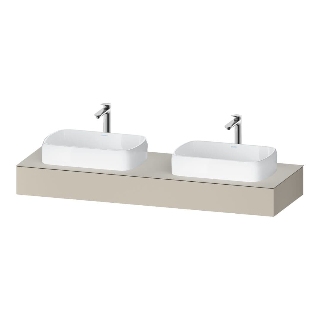 Duravit Collection One – Πάγκος Νιπτήρα – 1600 mm – Taupe Super Matt, Decor (QA4808083830000)