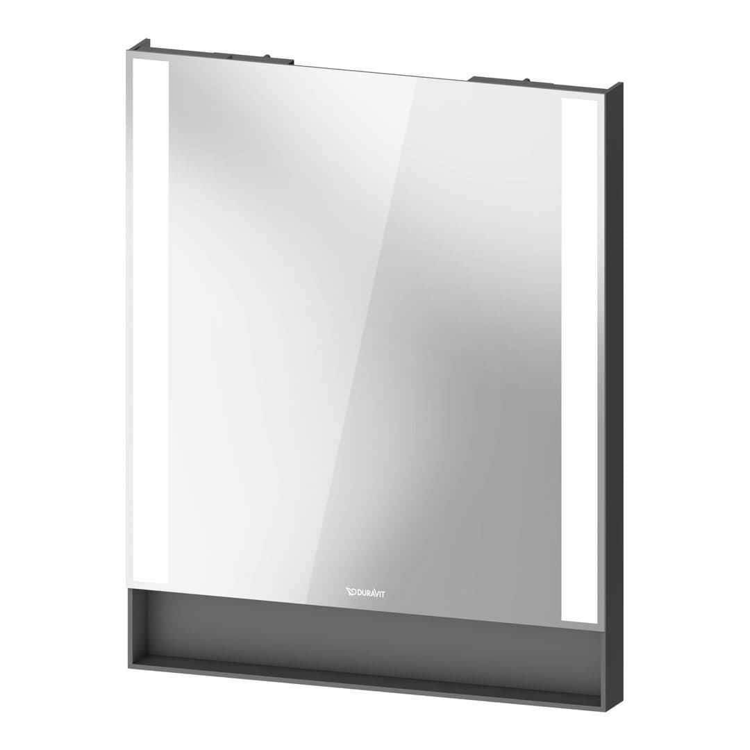 Duravit Collection One – Καθρέπτης Μπάνιου – 600×750 mm, με φωτισμό LED – Graphite Matt (QA7081049497000)