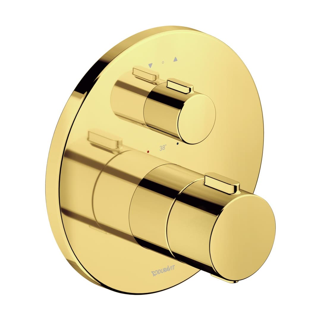 Duravit Thermostatic fittings – Θερμοστατικός Μίκτης Ντους – 2 έξοδοι – Gold Polished (TH4200014034)