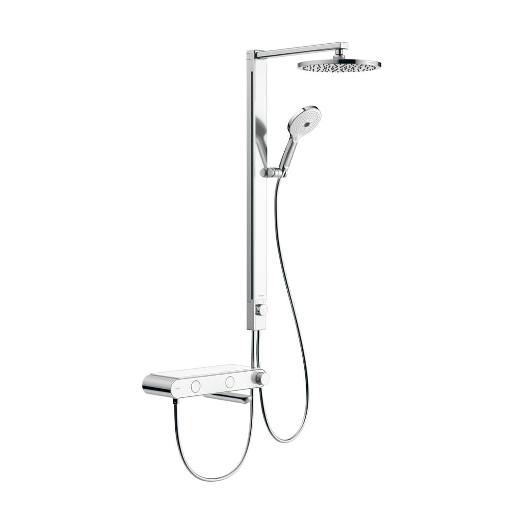 Duravit Seashore – Σετ Ντους – θερμοστατικό, για μπανιέρα – Chrome, White High Gloss (TH5321001A05)