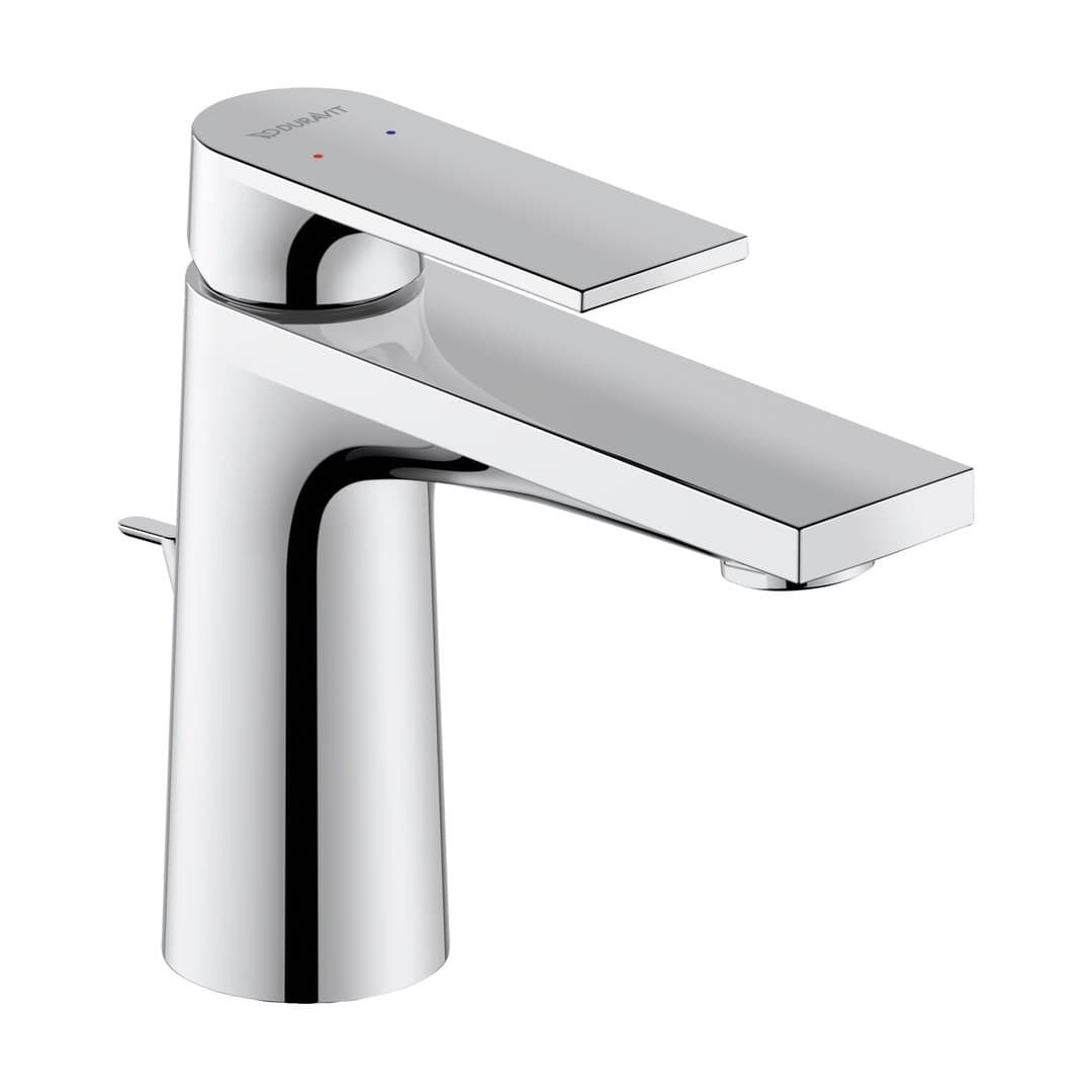Duravit Tulum by Starck – Μπαταρία Νιπτήρα – S, με βαλβίδα – Chrome High Gloss (TU1010001010)