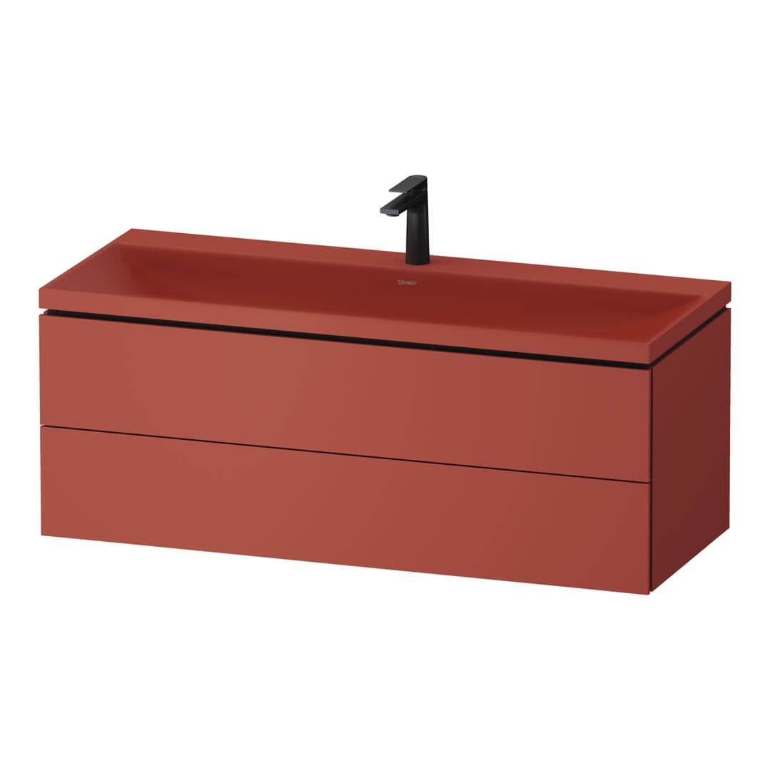 Duravit Vitrium – Έπιπλο Νιπτήρα – 1200 mm, με νιπτήρα, 2 συρτάρια, νιπτήρας κέντρο, έκδοση O, μοντέλο VT6953 – Cinnamon Matt, Lacquer (VT6953OHCHC0000)