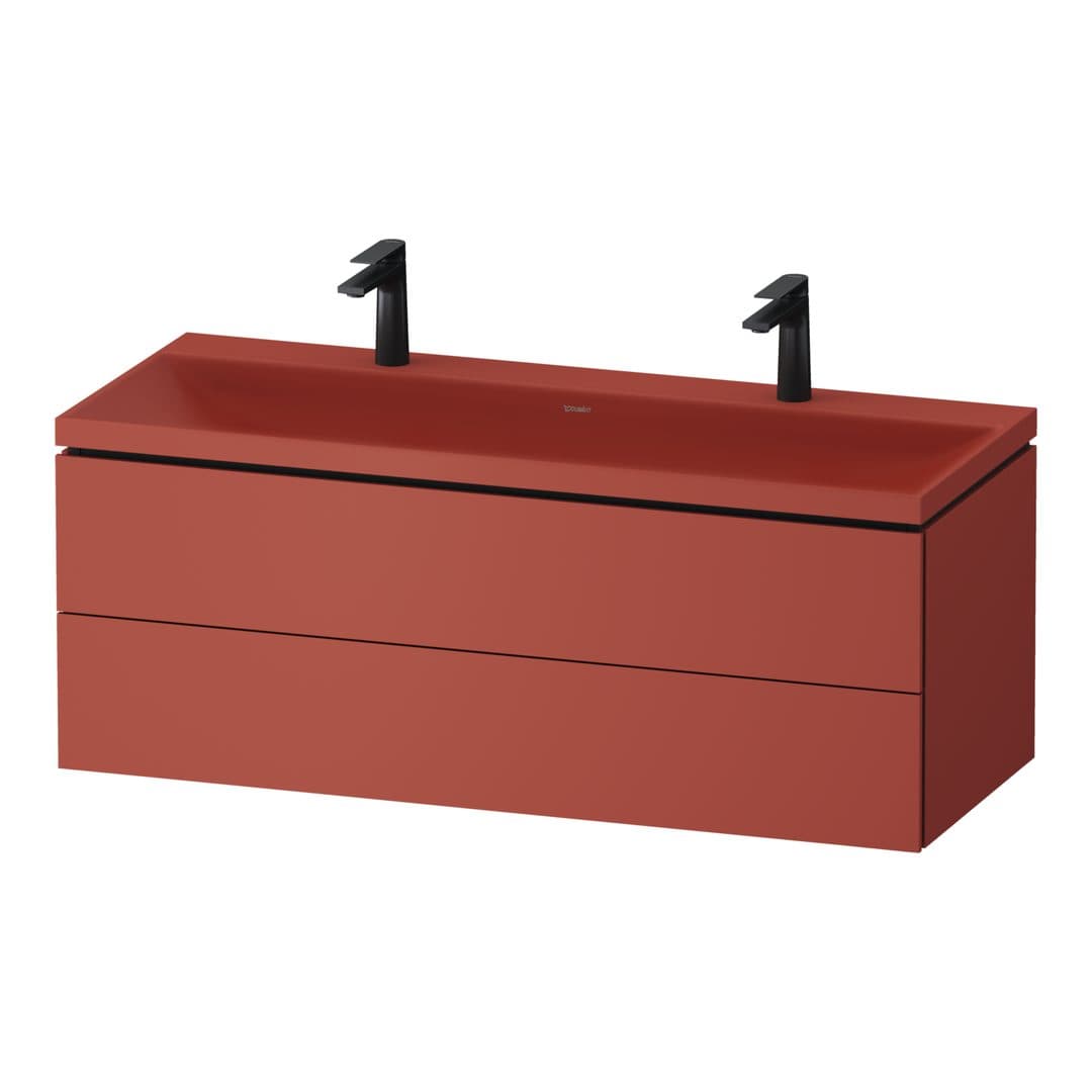 Duravit Vitrium – Έπιπλο Νιπτήρα – 1200 mm, με νιπτήρα, 2 συρτάρια, νιπτήρας κέντρο, έκδοση O, μοντέλο VT6954 – Cinnamon Matt, Lacquer (VT6954OHCHC0000)