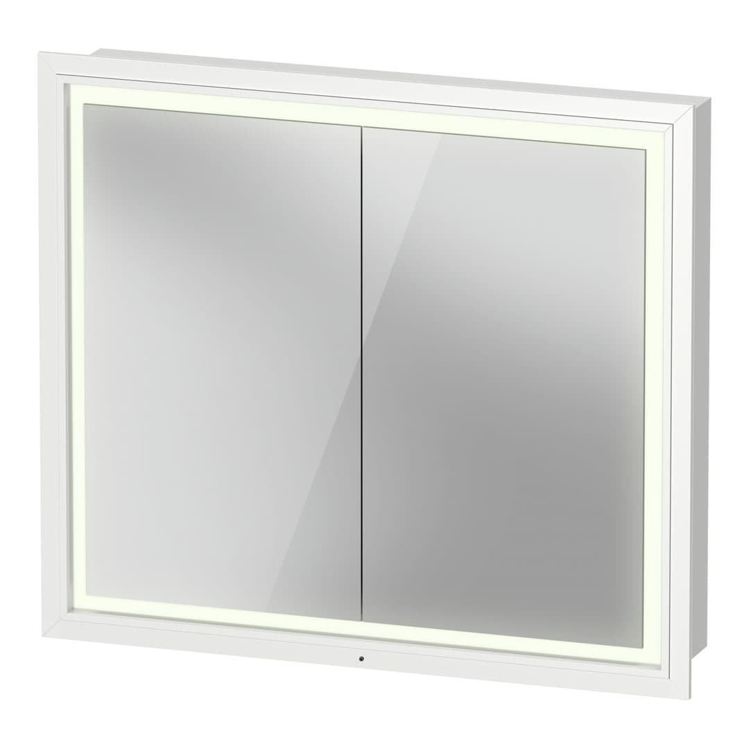 Duravit Vitrium – Καθρέπτης Μπάνιου – 800×700 mm, καθρεπτοντούλαπο, 2 πόρτες, με φωτισμό LED, έκδοση Sensor – White (VT7651018186000)