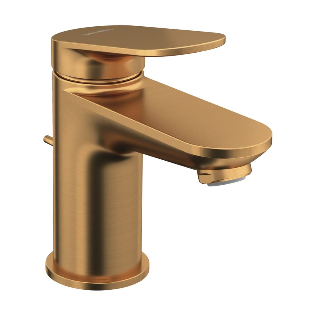 Duravit Wave – Μπαταρία Νιπτήρα – S, με βαλβίδα – Bronze Brushed (WA1010001004)