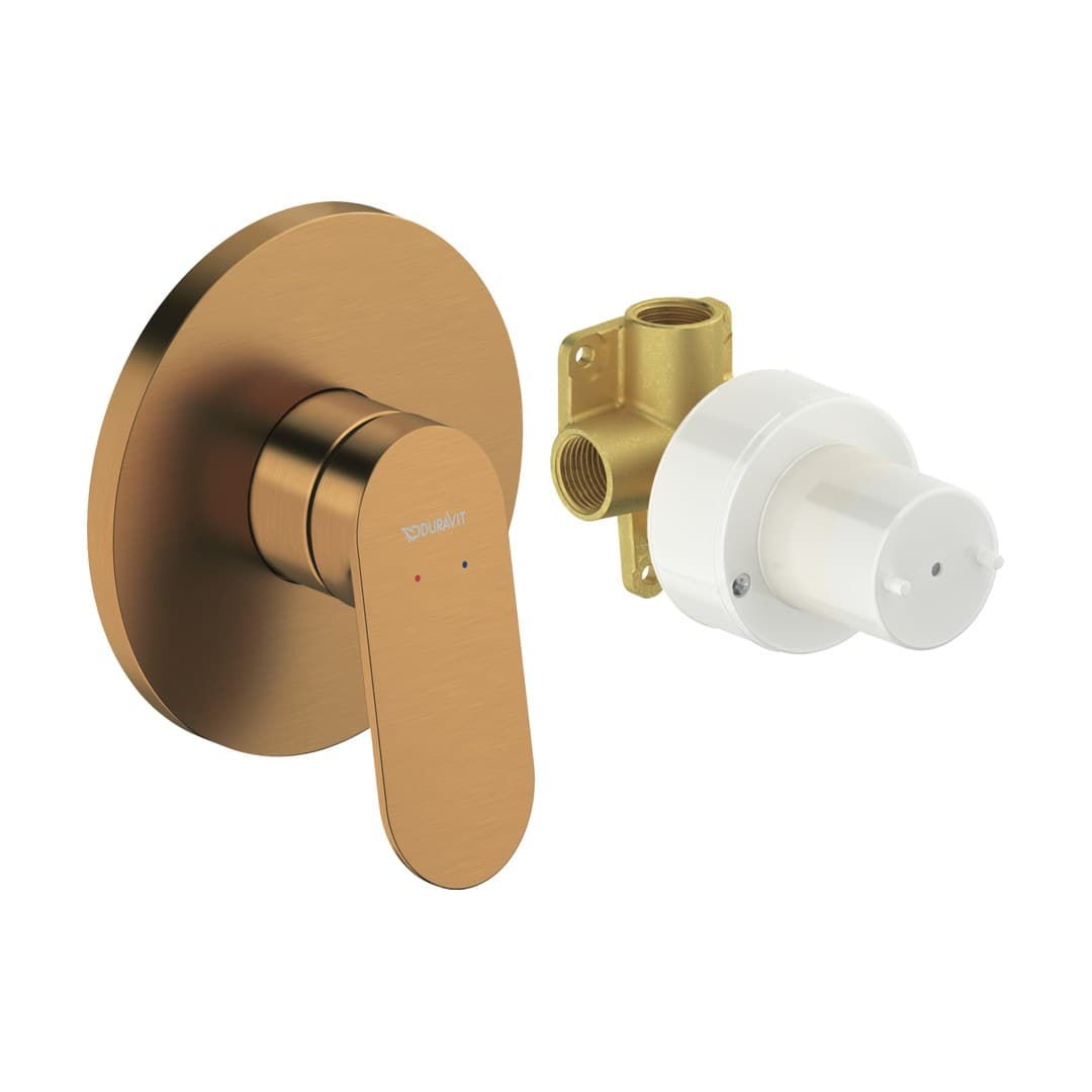 Duravit Wave – Μίκτης Εντοιχισμού – σετ, 1 έξοδος – Bronze Brushed (WA4210007004)