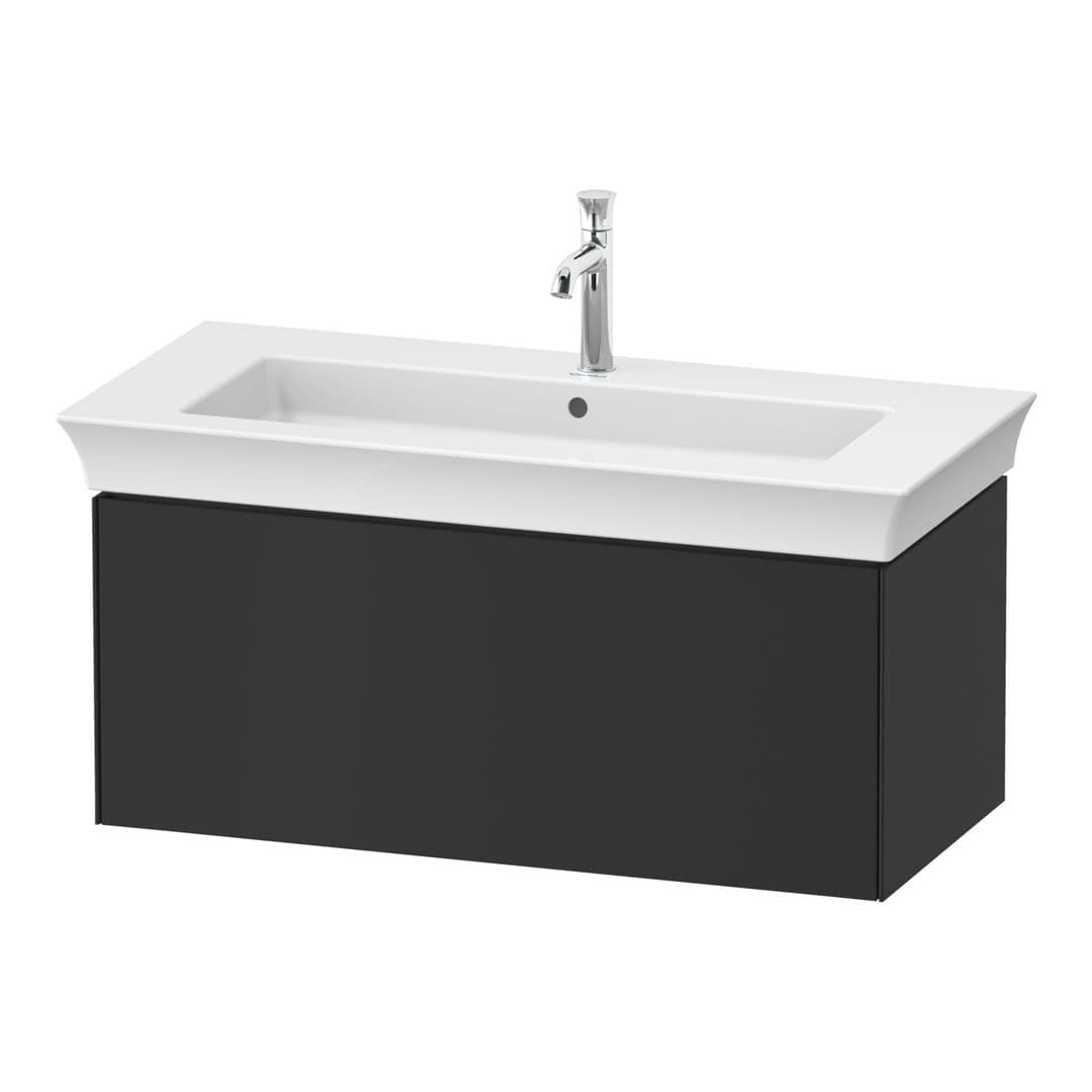 Duravit White Tulip – Έπιπλο Νιπτήρα – 984 mm, 1 συρτάρι, νιπτήρας κέντρο – Graphite Satin Matt, Lacquer (WT424205858)