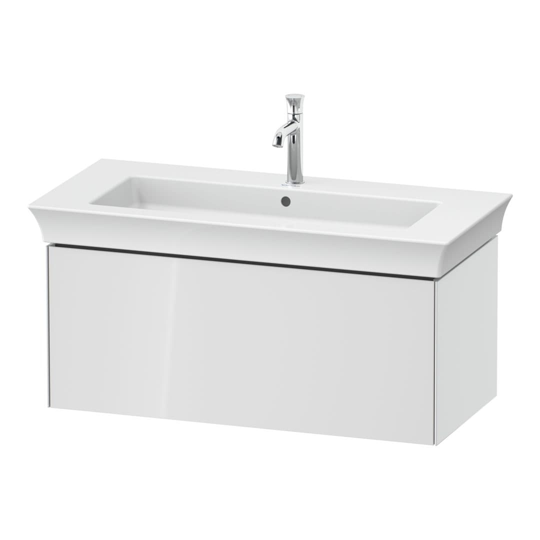 Duravit White Tulip – Έπιπλο Νιπτήρα – 984 mm, 1 συρτάρι, νιπτήρας κέντρο – White High Gloss, Lacquer (WT424208585)