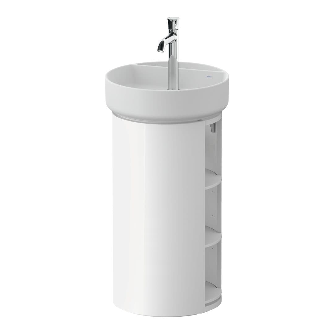Duravit White Tulip – Έπιπλο Νιπτήρα – 410 mm, νιπτήρας κέντρο, 410 x 410 x 751 mm – White High Gloss, Lacquer (WT4244085850000)