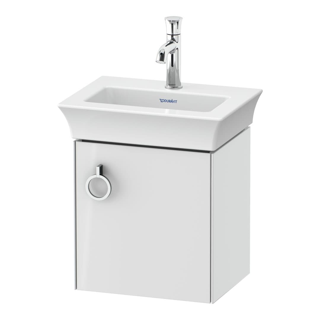 Duravit White Tulip – Έπιπλο Νιπτήρα – 384 mm, 1 πόρτα, δεξιά – White High Gloss, Lacquer (WT4250R8585)