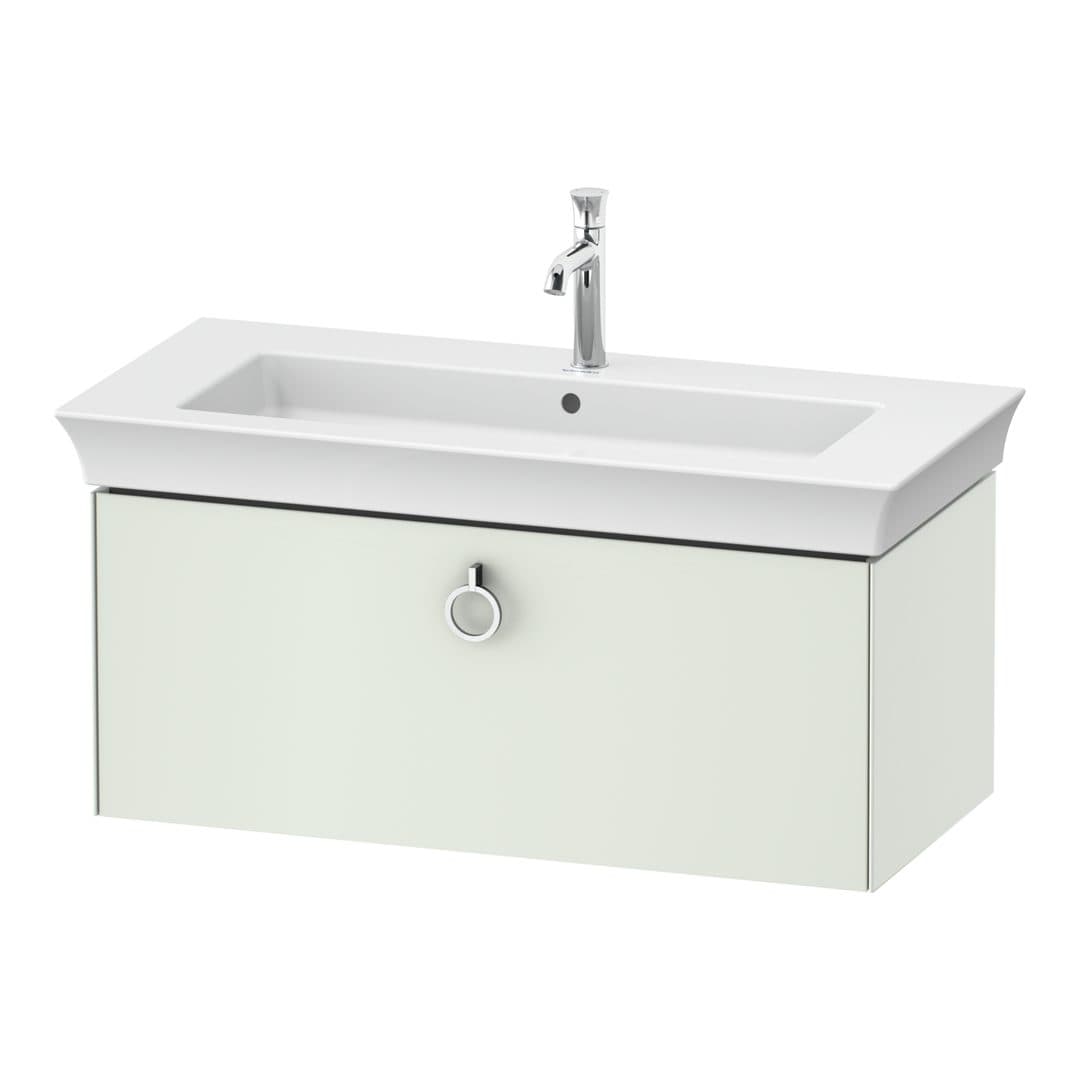 Duravit White Tulip – Έπιπλο Νιπτήρα – 984 mm, 1 συρτάρι, νιπτήρας κέντρο, Chrome High Gloss – White Satin Matt, Lacquer (WT425203636)