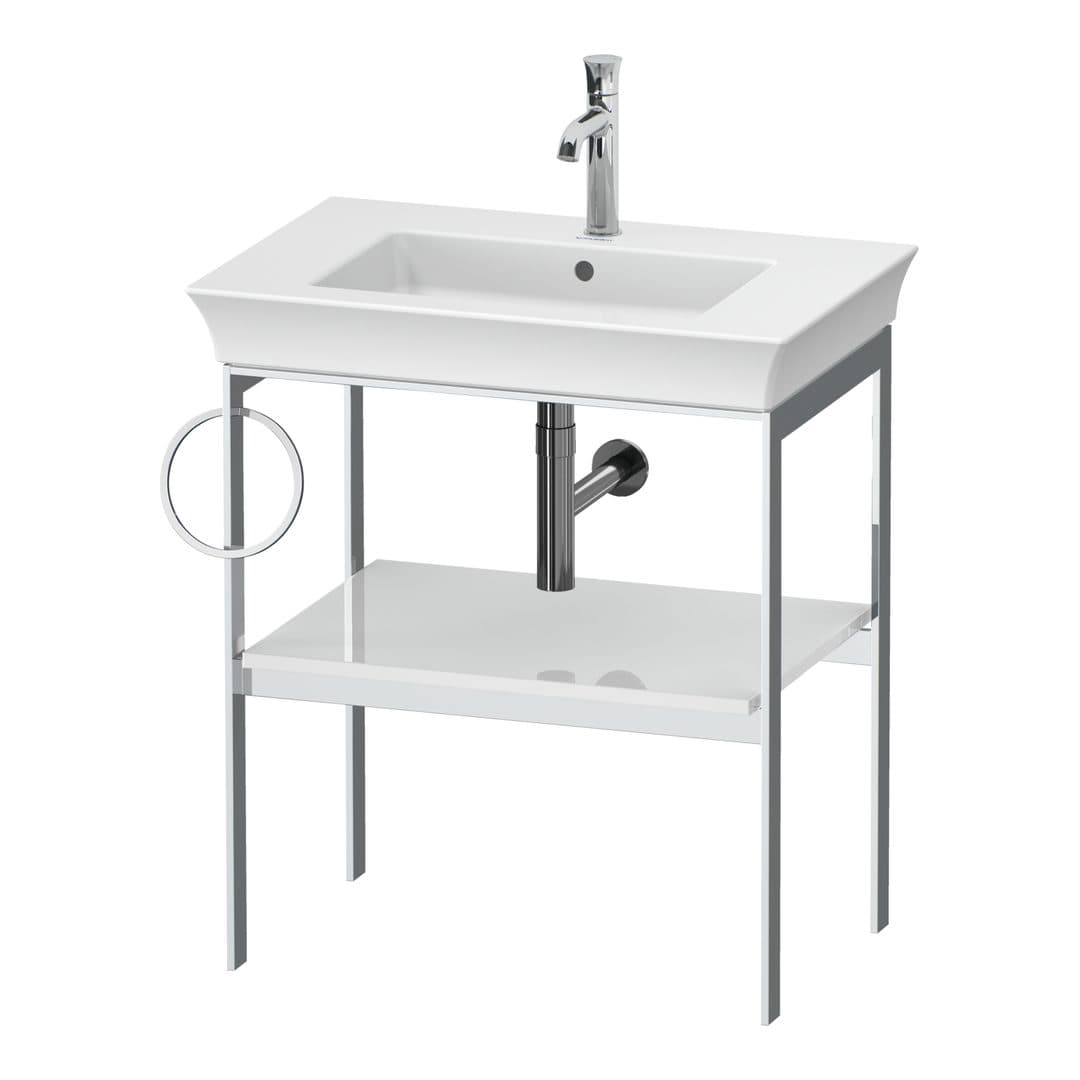Duravit White Tulip – Βάση Νιπτήρα – 684 mm, αριστερή έκδοση – White High Gloss, Lacquer (WT4543L8585)