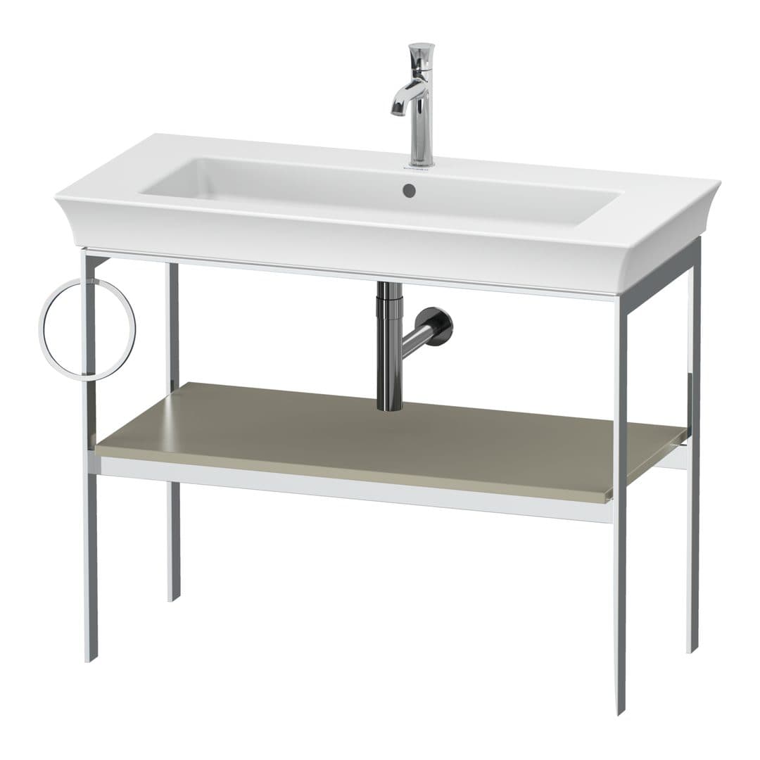 Duravit White Tulip – Βάση Νιπτήρα – 984 mm, αριστερή έκδοση – Taupe Satin Matt, Lacquer (WT4544L6060)