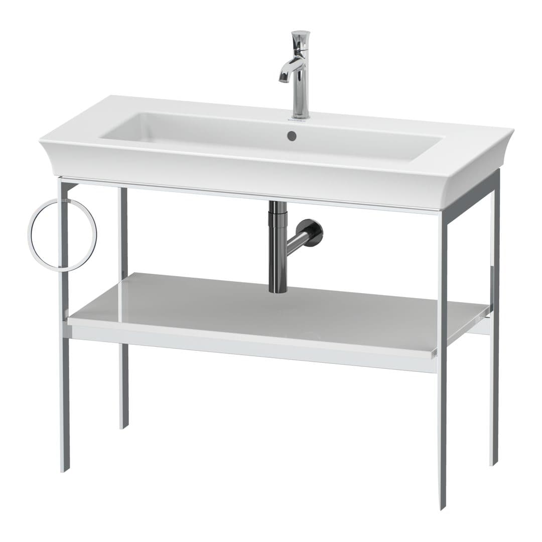 Duravit White Tulip – Βάση Νιπτήρα – 984 mm, αριστερή έκδοση – White High Gloss, Lacquer (WT4544L8585)