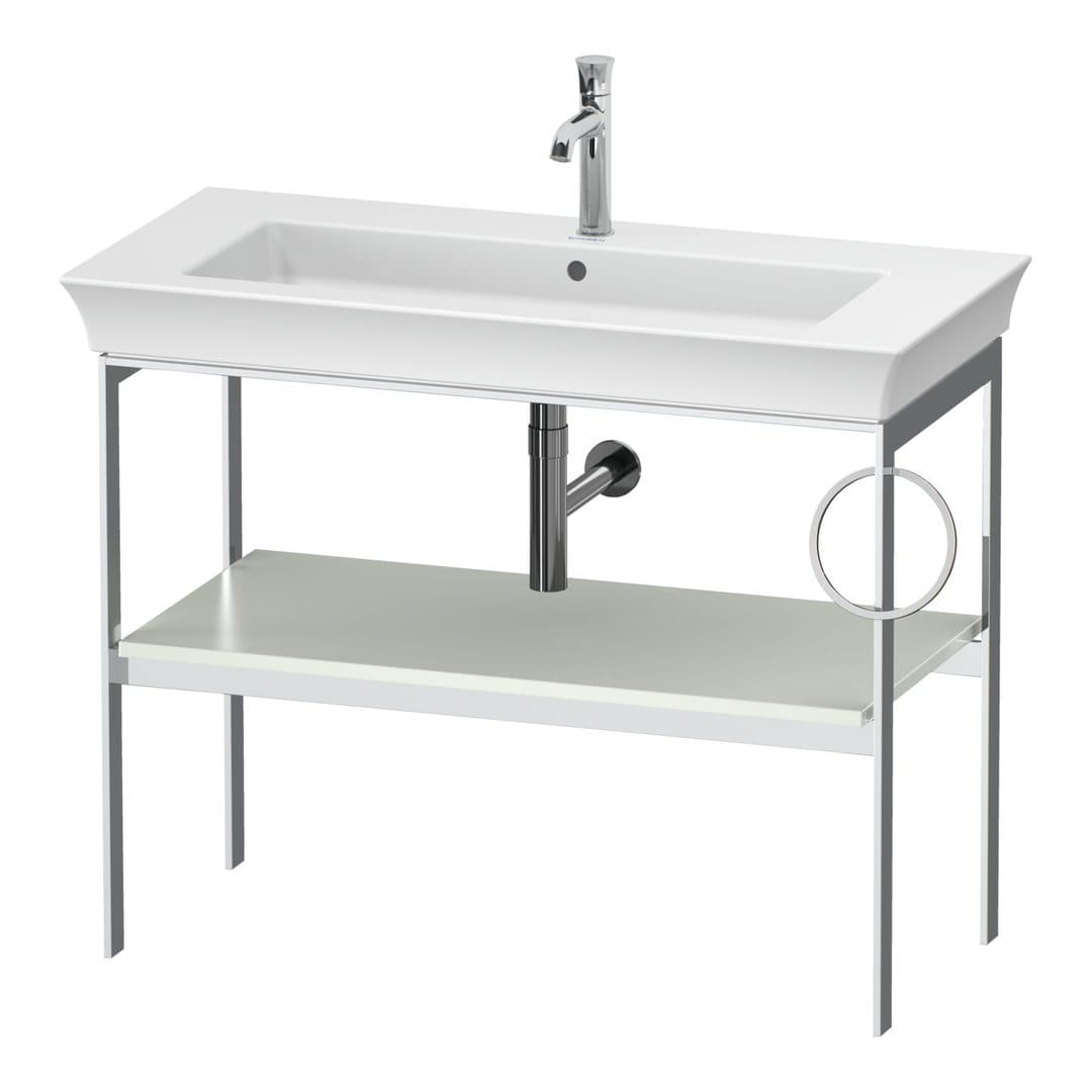 Duravit White Tulip – Βάση Νιπτήρα – 984 mm, δεξιά έκδοση – White Satin Matt, Lacquer (WT4544R3636)