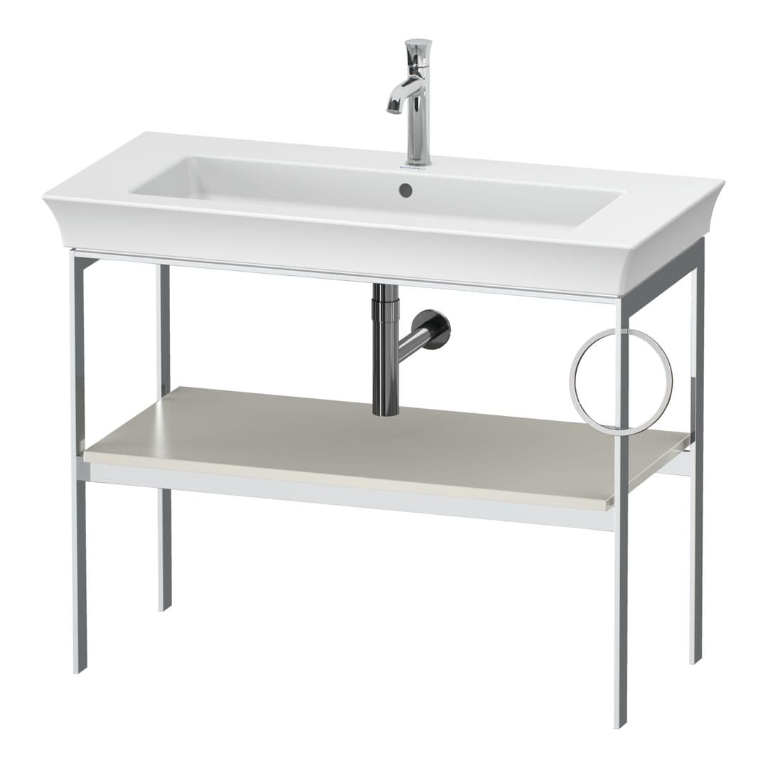 Duravit White Tulip – Βάση Νιπτήρα – 984 mm, δεξιά έκδοση – Nordic white Satin Matt, Lacquer (WT4544R3939)
