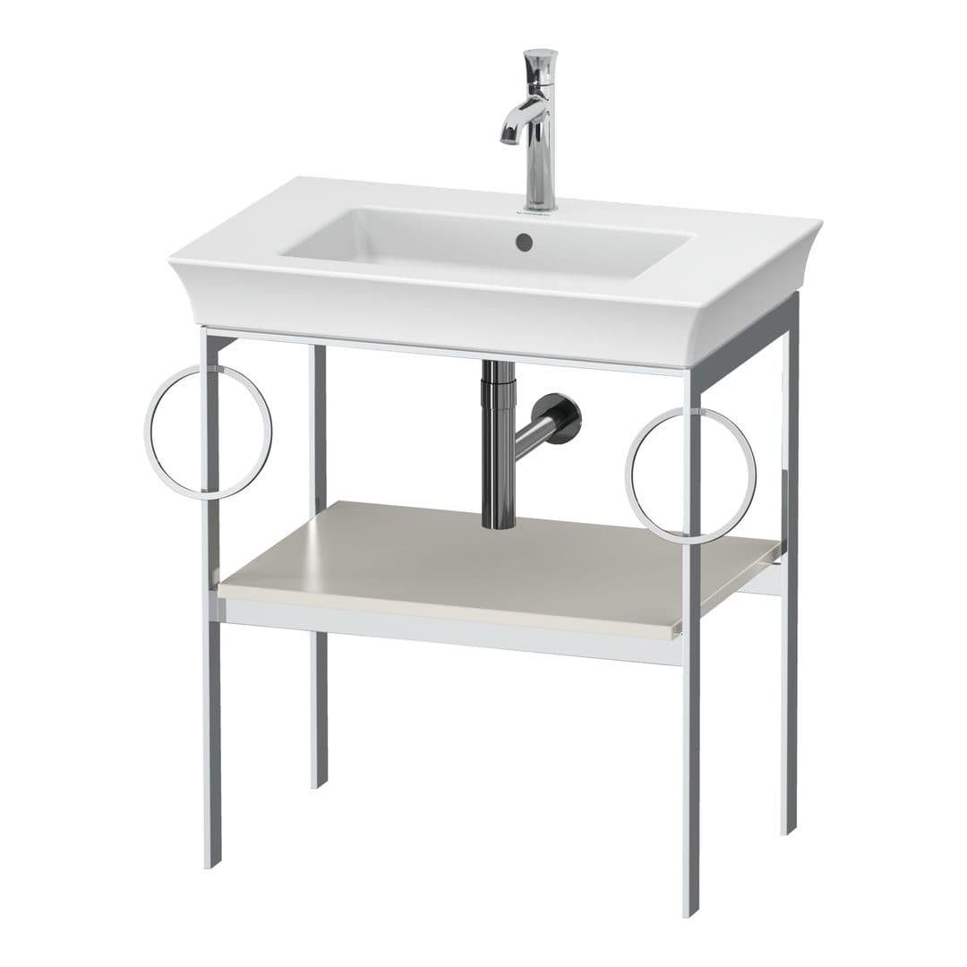 Duravit White Tulip – Βάση Νιπτήρα – 684 mm, έκδοση B – Nordic white Satin Matt, Lacquer (WT4546B3939)