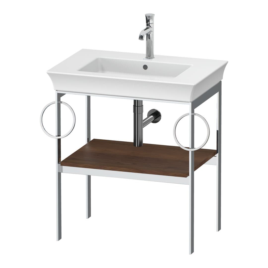 Duravit White Tulip – Βάση Νιπτήρα – 684 mm, έκδοση B – American walnut Matt, Solid wood (WT4546B7777)
