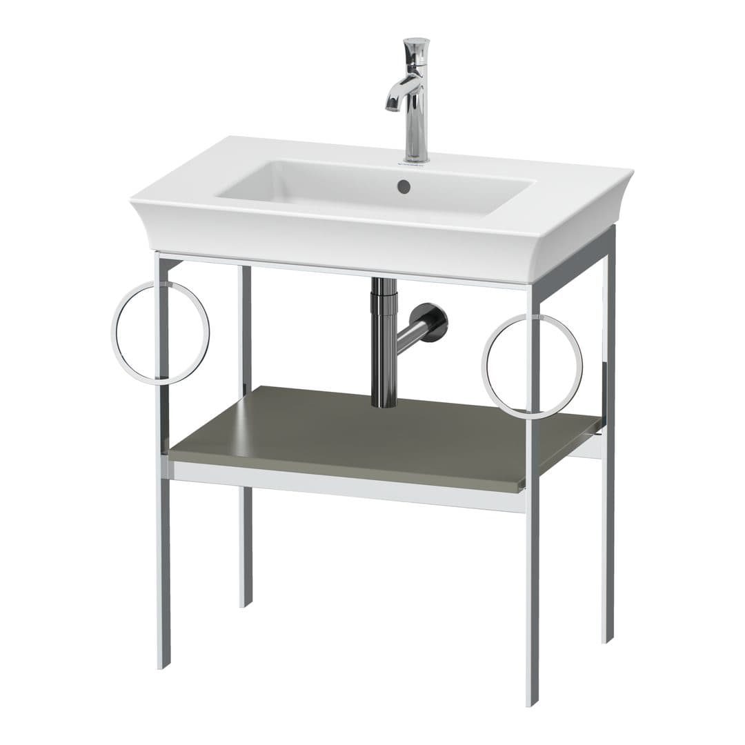 Duravit White Tulip – Βάση Νιπτήρα – 684 mm, έκδοση B – Stone grey Satin Matt, Lacquer (WT4546B9292)