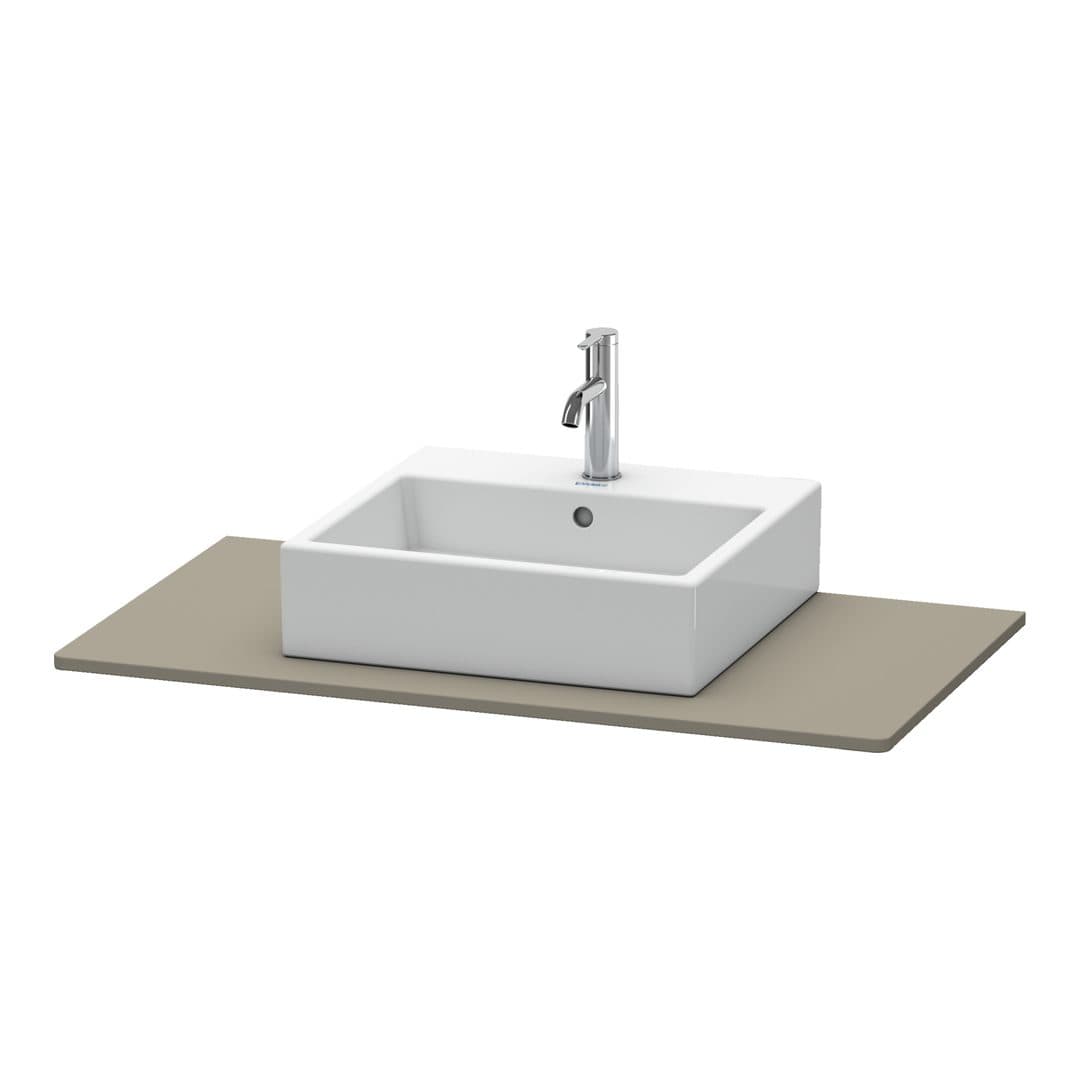 Duravit XSquare – Πάγκος Νιπτήρα – 1000 mm, νιπτήρας κέντρο – Flannel Grey Satin Matt, Lacquer (XS060E09090)