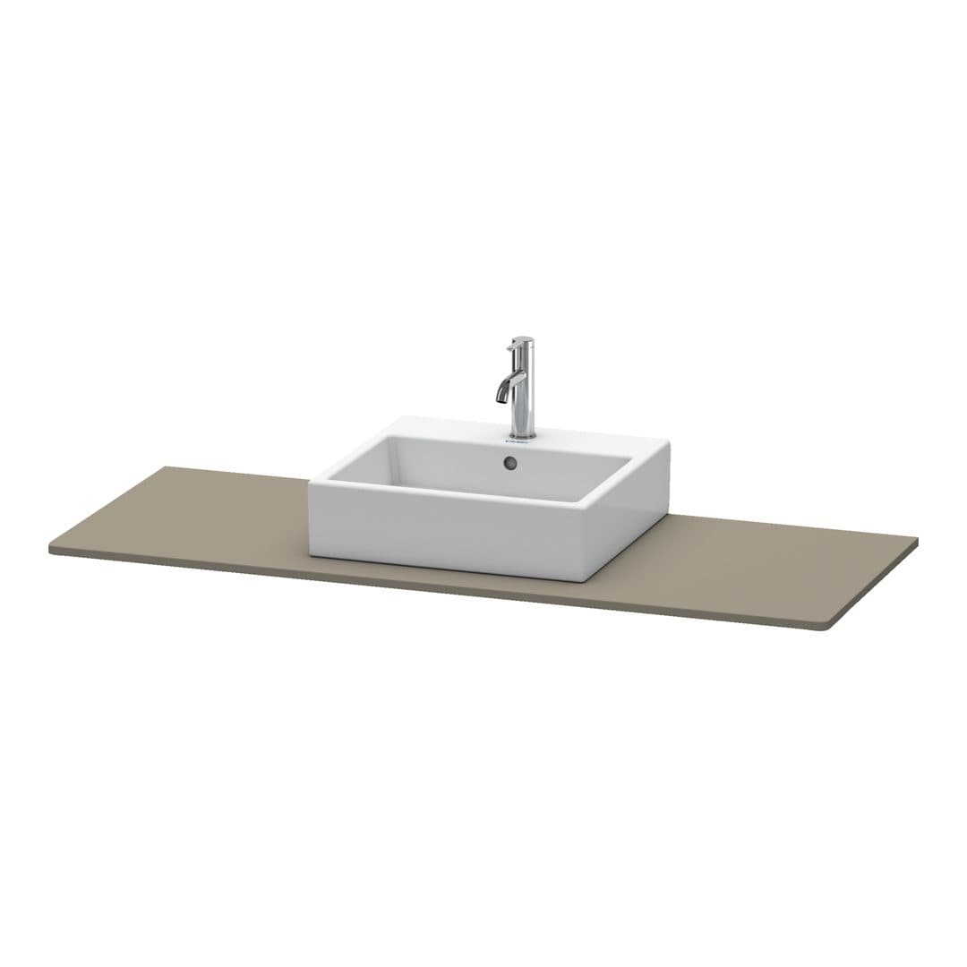 Duravit XSquare – Πάγκος Νιπτήρα – 1400 mm, νιπτήρας κέντρο – Flannel Grey Satin Matt, Lacquer (XS060GM9090)