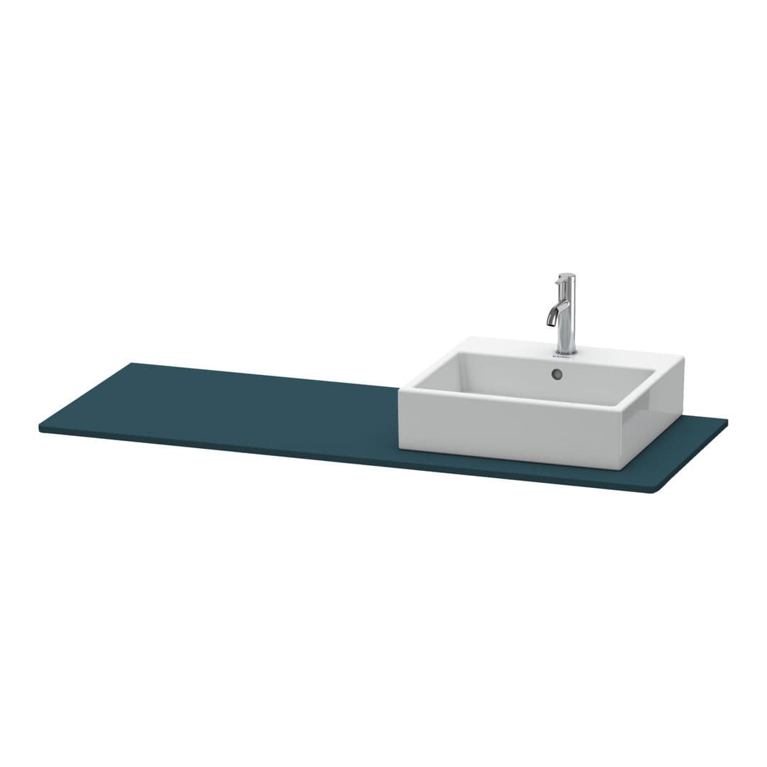 Duravit XSquare – Πάγκος Νιπτήρα – 1400 mm, νιπτήρας δεξιά – Night blue Satin Matt, Lacquer (XS060GR9898)