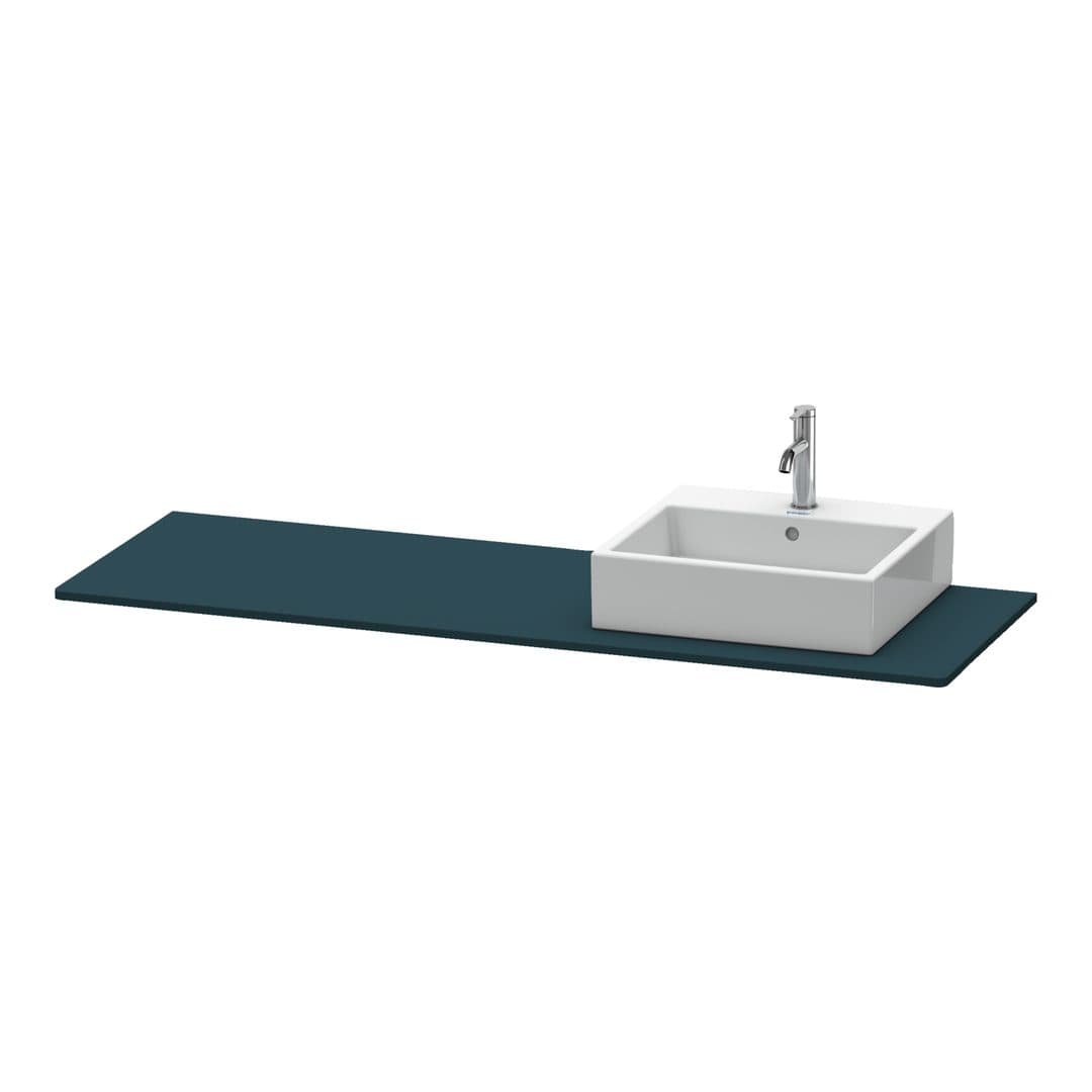 Duravit XSquare – Πάγκος Νιπτήρα – 1600 mm, νιπτήρας δεξιά – Night blue Satin Matt, Lacquer (XS060HR9898)