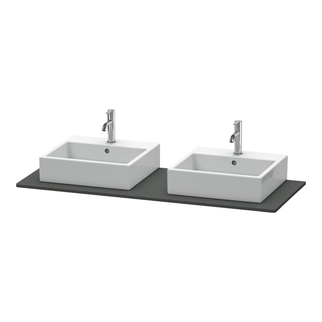 Duravit XSquare – Πάγκος Νιπτήρα – 1400 mm – Graphite Matt, Decor (XS063GB4949)