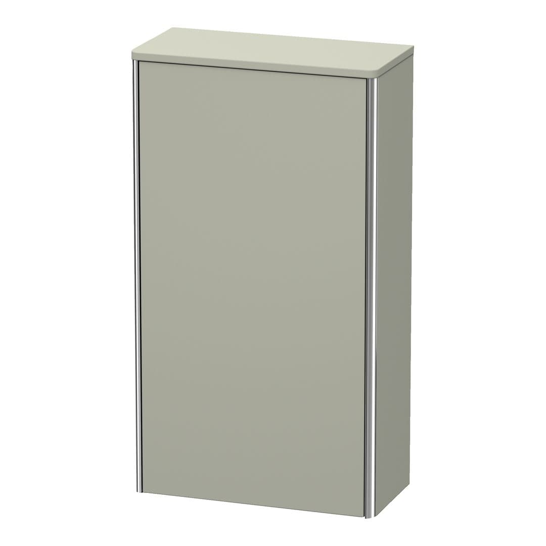 Duravit XSquare – Κολόνα Μπάνιου – 500 mm, μεσαία, 1 πόρτα, αριστερή – Taupe Satin Matt, Lacquer (XS1303L6060)