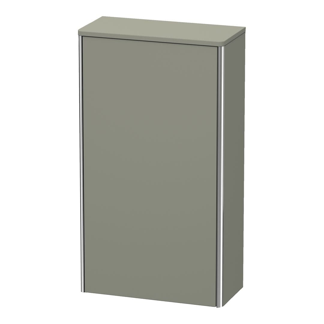 Duravit XSquare – Κολόνα Μπάνιου – 500 mm, μεσαία, 1 πόρτα, αριστερή, 500 x 236 x 896 mm – Stone grey Satin Matt, Lacquer (XS1303L9292)