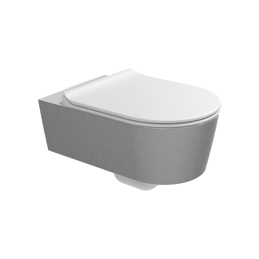 Flaminia LINK goclean – Λεκάνη Κρεμαστή – Silver White Matt (5051/WCGSLP)