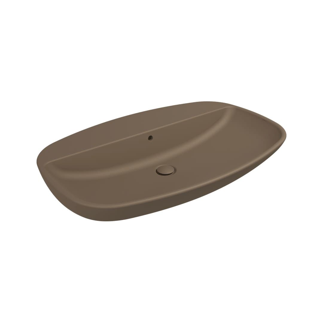 Flaminia NUDA 85 – Νιπτήρας Επικαθήμενος – Countertop – wall hung with tap ledge – Fango Matt (5081FAN)