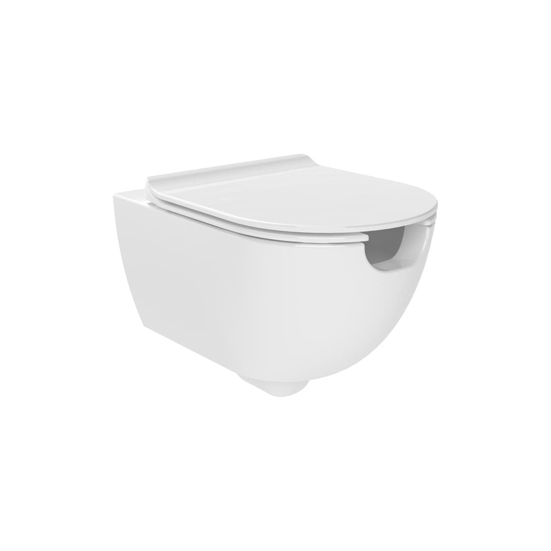 Flaminia APP SOLUTION gosilent – Λεκάνη Κρεμαστή – Wall-hung wc with front opening and bidet jet – White Glossy (AP115SE)