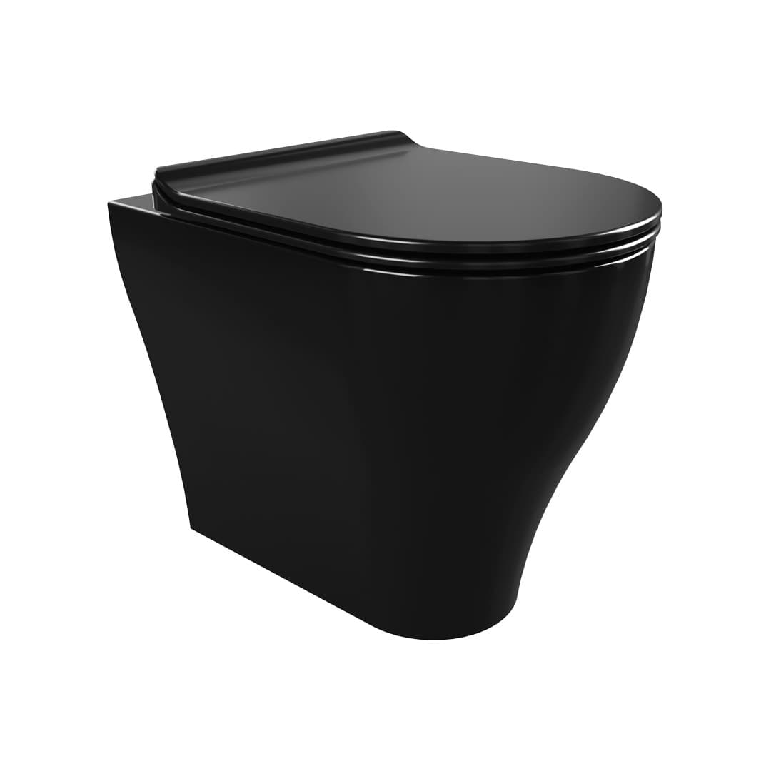 Flaminia APP goclean – Λεκάνη Δαπέδου – Back to wall wc – Black Glossy (AP117GNER)