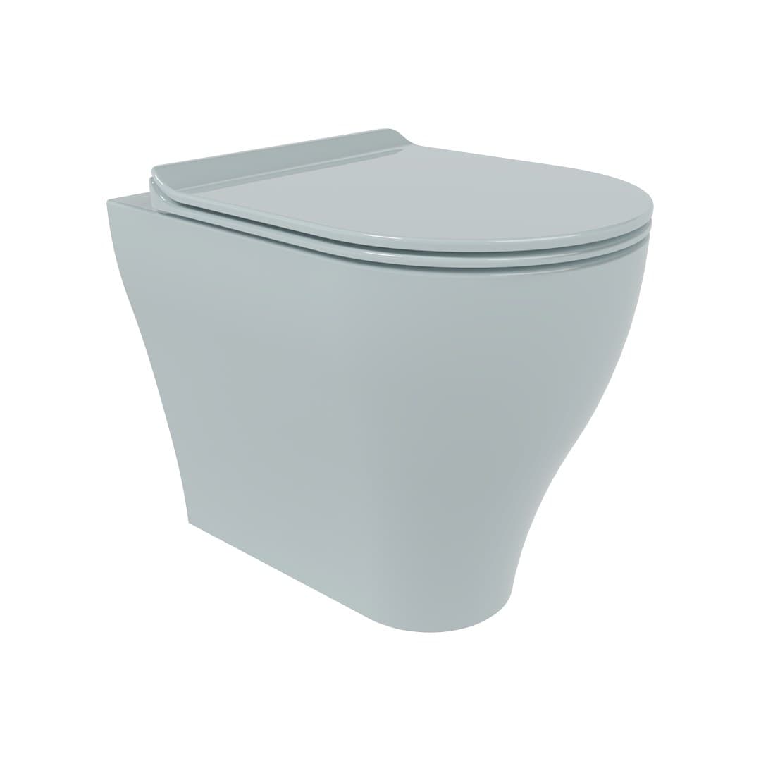 Flaminia APP PLUS goclean – Λεκάνη Δαπέδου – Back to wall wc with bidet jet – Azzurro Polvere Glossy (AP117RGEAP)