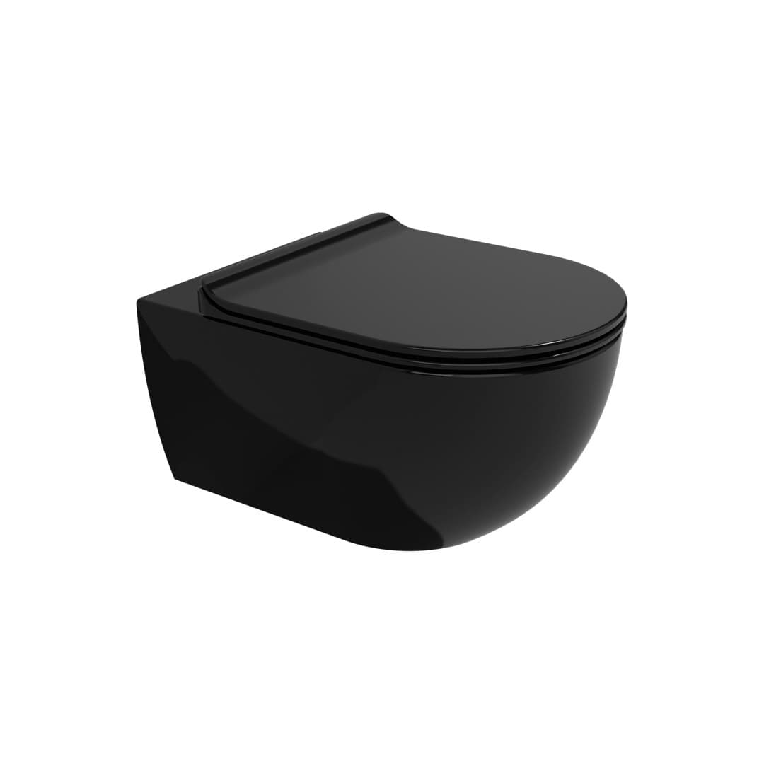 Flaminia APP gosilent – Λεκάνη Κρεμαστή – Black Glossy (AP118SNER)