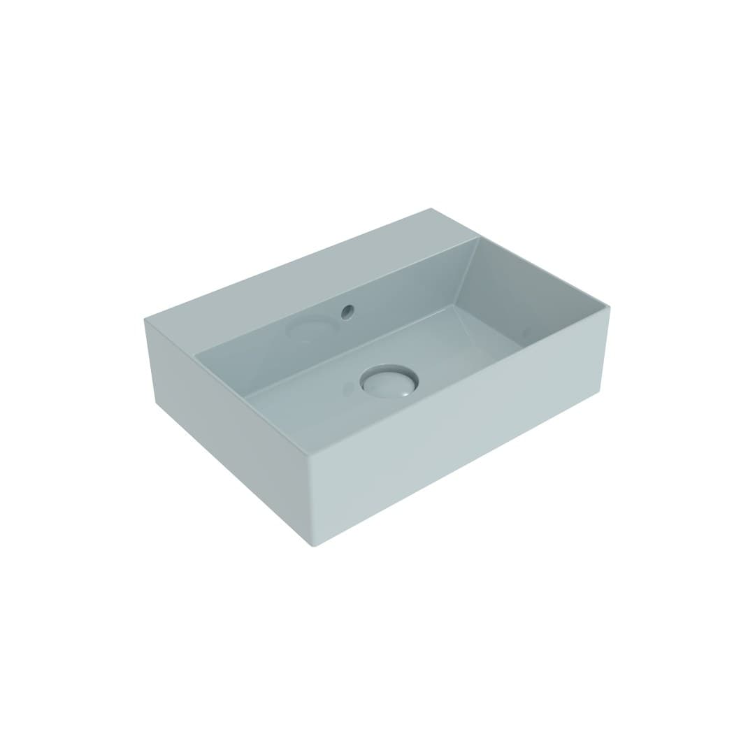 Flaminia APPLIGHT 50 – Νιπτήρας Επικαθήμενος – Countertop – wall hung basin – cm 50×37 – Azzurro Polvere Glossy (AP5037AP)