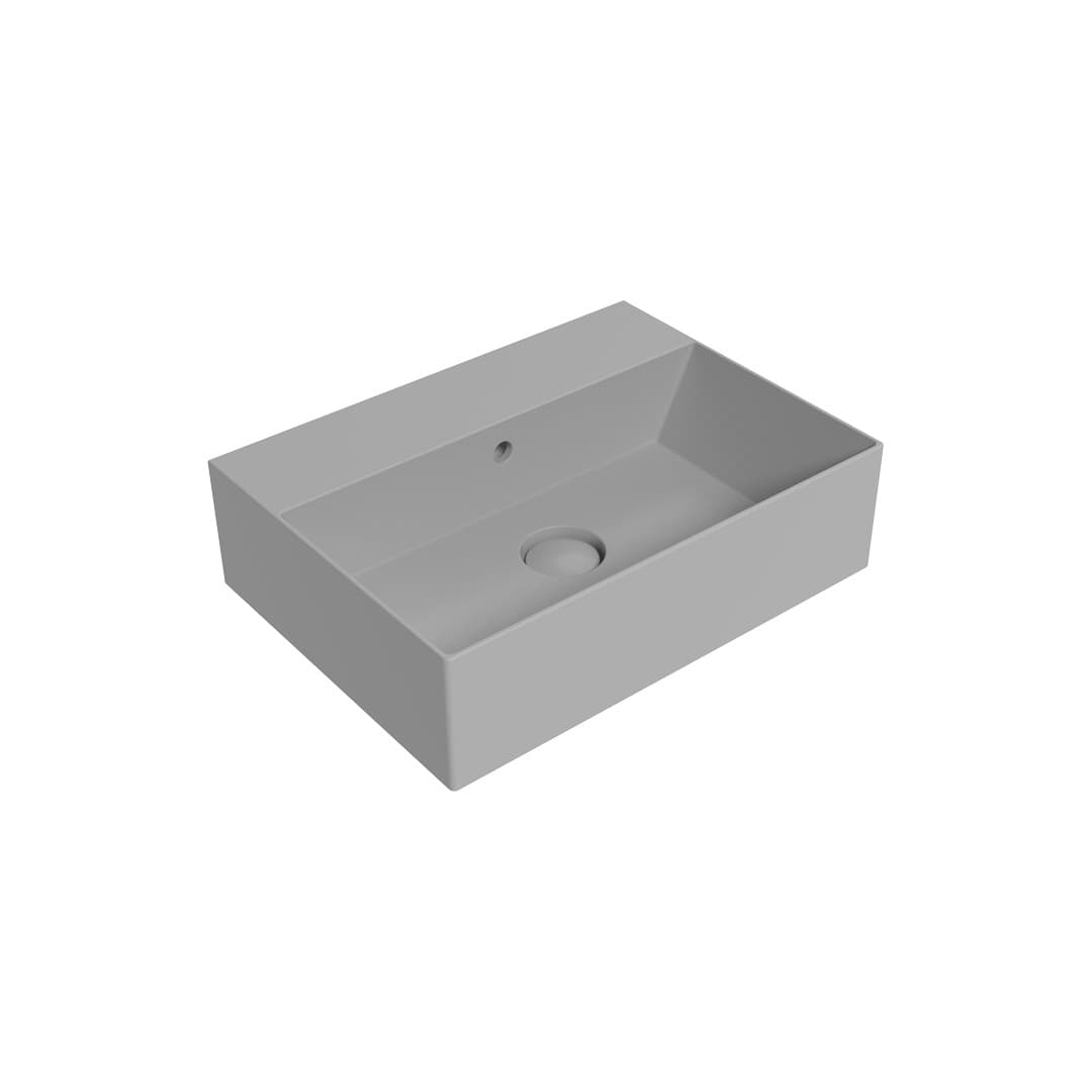 Flaminia APPLIGHT 50 – Νιπτήρας Επικαθήμενος – Countertop – wall hung basin – cm 50×37 – Cenere Matt (AP5037CEN)