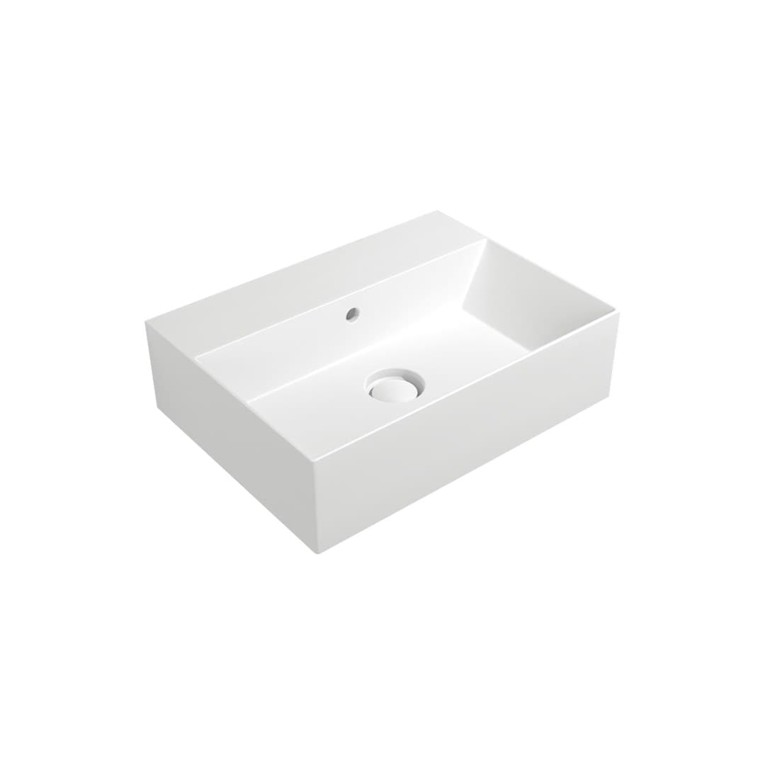Flaminia APPLIGHT 50 – Νιπτήρας Επικαθήμενος – Countertop – wall hung basin – cm 50×37 – Latte Matt (AP5037LAT)