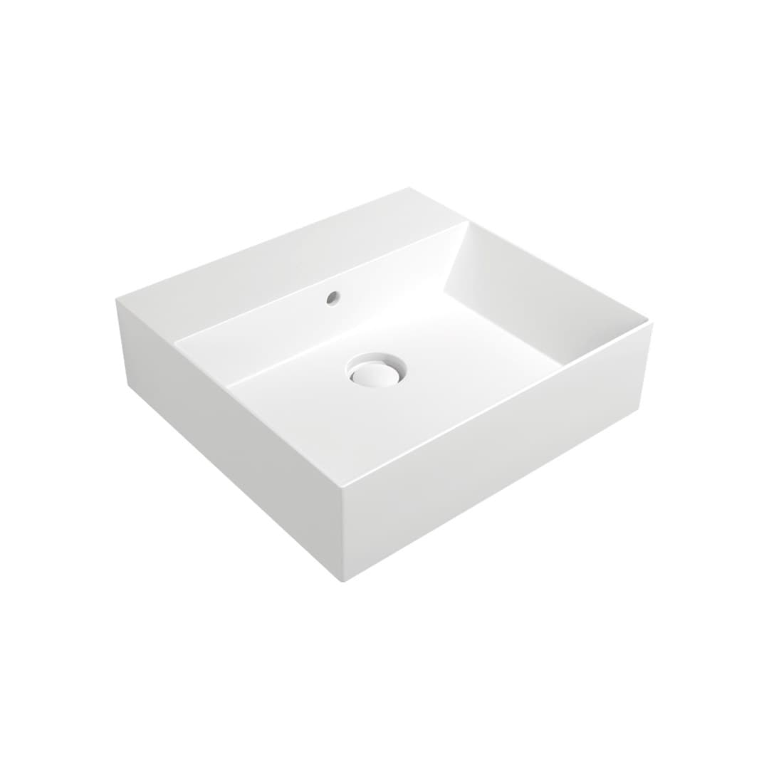 Flaminia APPLIGHT 50 – Νιπτήρας Επικαθήμενος – Countertop – wall hung basin – cm 50×47 – Latte Matt (AP5047LAT)