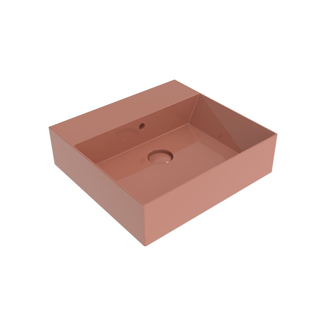 Flaminia APPLIGHT 50 – Νιπτήρας Επικαθήμενος – Countertop – wall hung basin – cm 50×47 – Terracotta Glossy (AP5047TC)