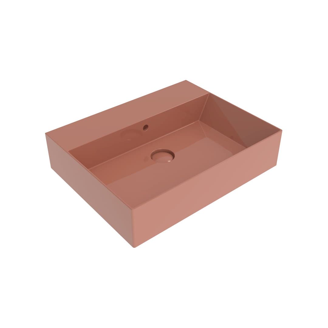 Flaminia APPLIGHT 60 – Νιπτήρας Επικαθήμενος – Countertop – wall hung basin – cm 60×47 – Terracotta Glossy (AP6047TC)