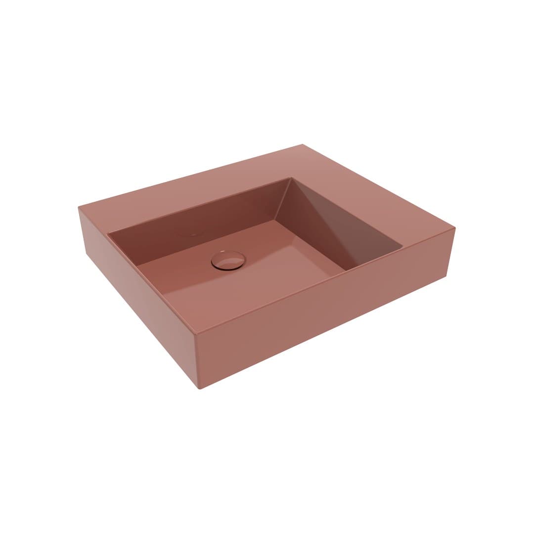 Flaminia APPLIGHT 6051 – Νιπτήρας Επικαθήμενος – Terracotta Glossy (AP6051TC)