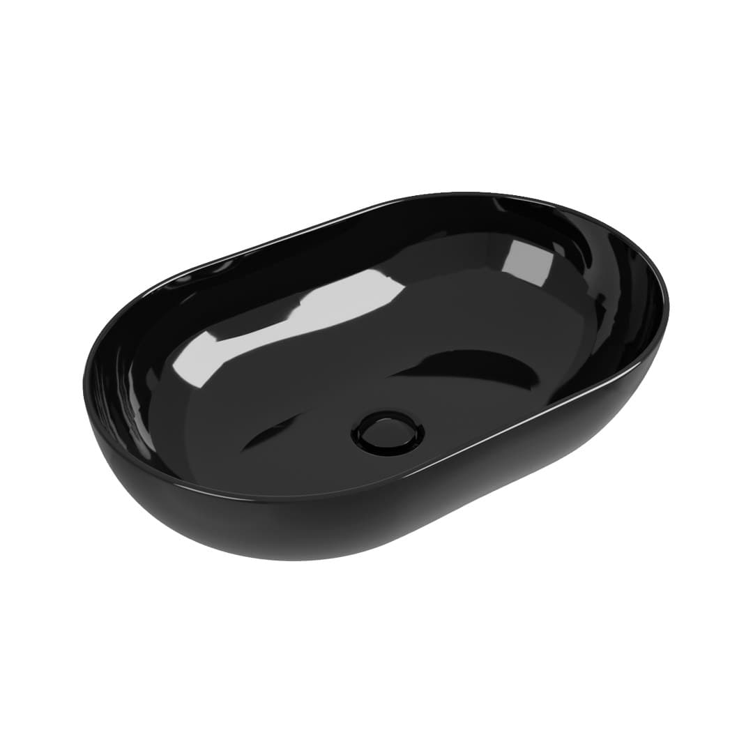 Flaminia APP 62 – Νιπτήρας Επικαθήμενος – Black Glossy (AP62ANER)