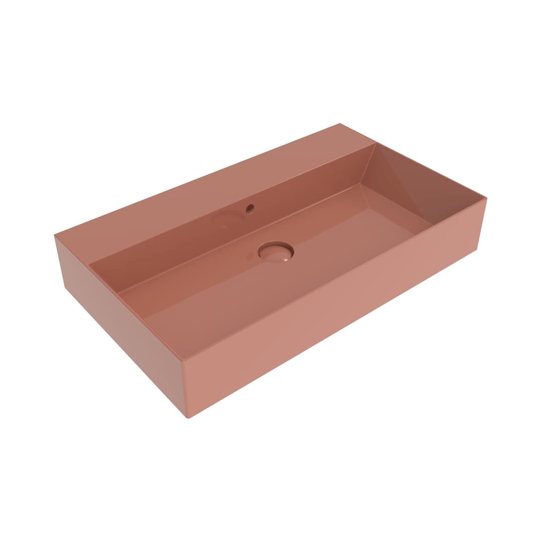 Flaminia APPLIGHT 80 – Νιπτήρας Επικαθήμενος – Terracotta Glossy (AP8047TC)