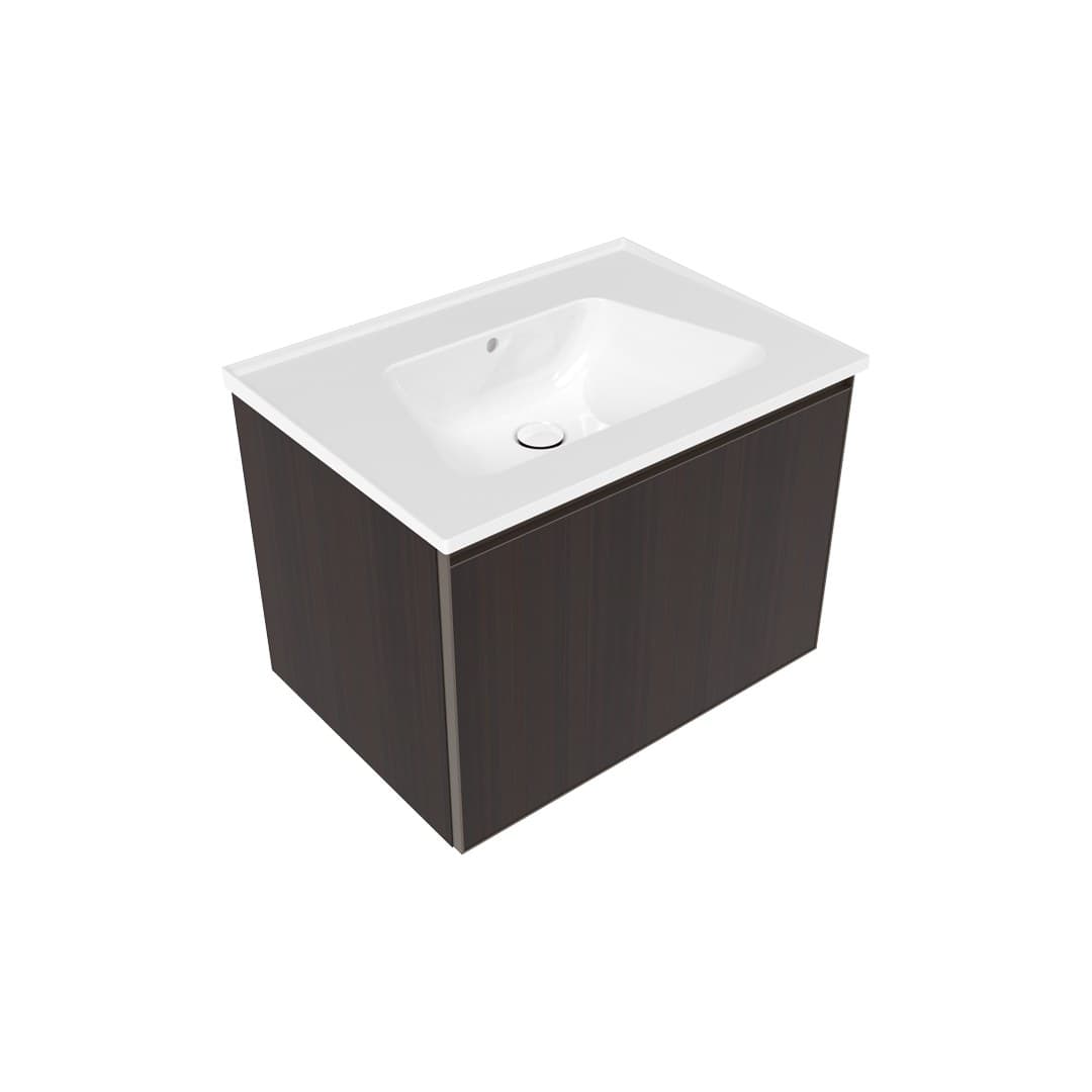 Flaminia BLOOM 70 + CUBIKA – Έπιπλο Νιπτήρα – Wall hung vanity unit cm 70×50 h 50 – 1 drawer – Eucalipto (BCK876LEK)