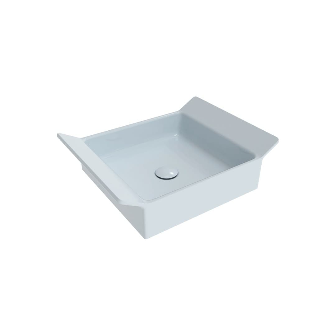 Flaminia BOX 40 – Νιπτήρας Επικαθήμενος – Azzurro Polvere Glossy (BX40AAP)