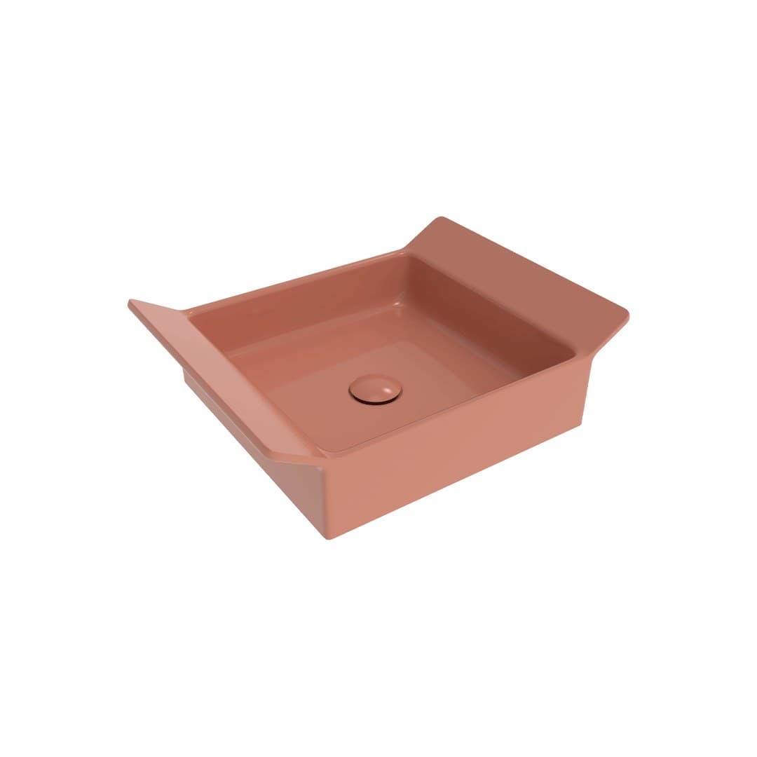 Flaminia BOX 40 – Νιπτήρας Επικαθήμενος – Terracotta Glossy (BX40ATC)