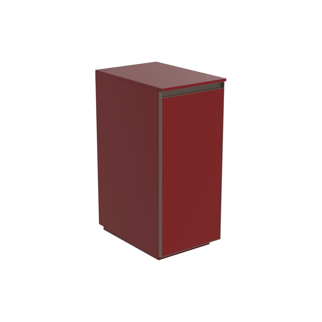 Flaminia CUBIKA 50 – H 78.5 – Ντουλάπι Μπάνιου – Free standing unit (35 cm) – Bordeaux Matt (CKD105LRK)