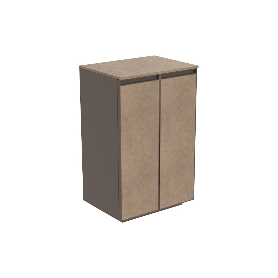 Flaminia CUBIKA 37 – H 78.5 – Ντουλάπι Μπάνιου – Free standing unit (50 cm) – 2 πόρτες – Fokos Terra Gres (CKD108GTK)